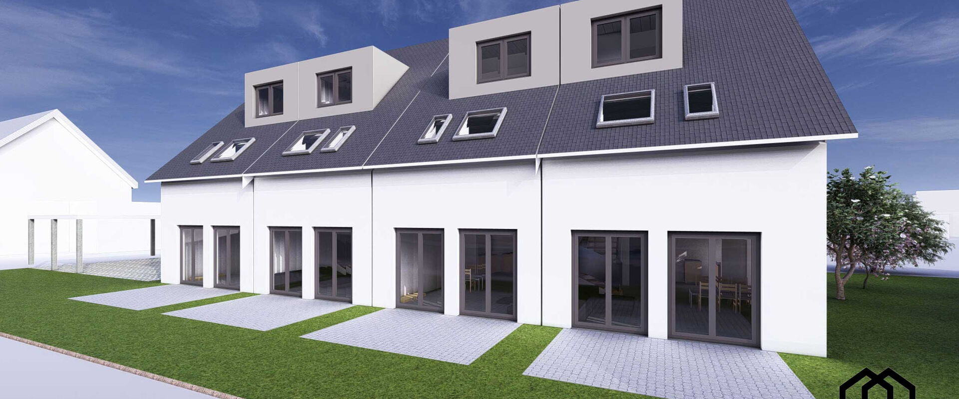 Neubau von Reihenhäusern in Lünen-Gahmen